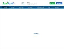 Tablet Screenshot of paulasset.com